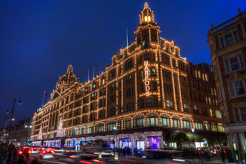 Christmas in London Harrods Holiday Shopping