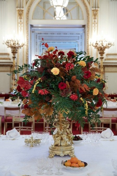 Centrepiece in use during a State Banquet at Buckingham Palace Royal Collection Trust (c) Her Majesty Queen Elizabeth II, 2015