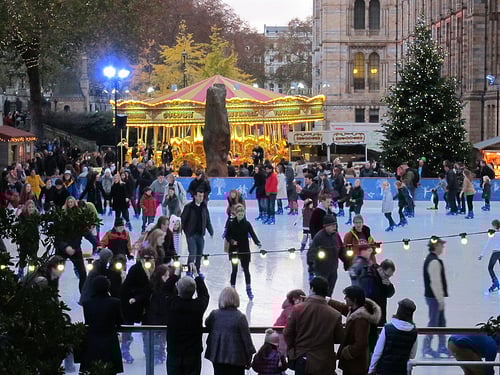 Ice Skating Rink Natural History Museum London