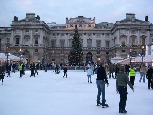 Ice Skating Somerset House London Somerset House Ice Rink near Trafalgar Square