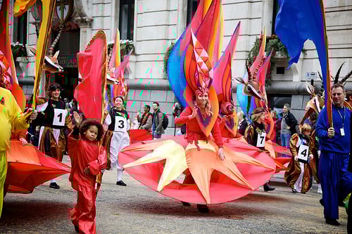 Lord Mayor's Show Pageant Procession in London