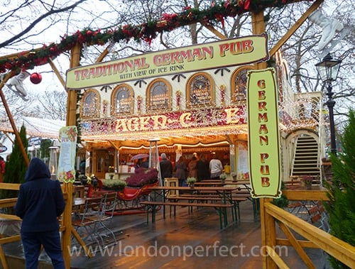 German Pub Winter Wonderland Hyde Park London