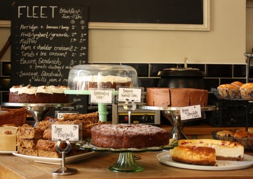 Tea and Cake London Fleet River Bakery Display