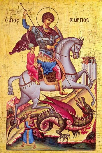Saint George Byzantine Icon