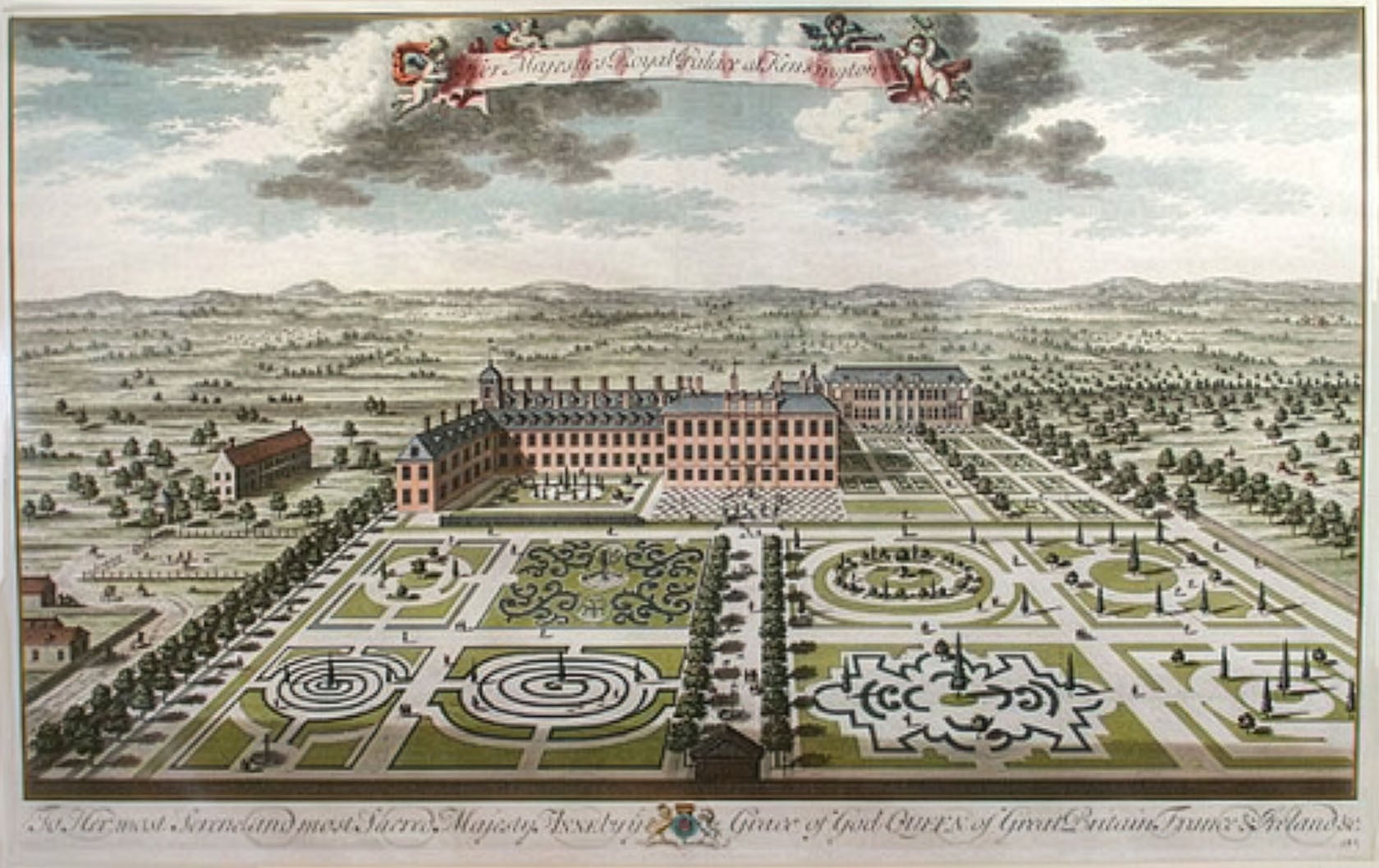 Kensington Palace in 1724. And it’s as beautiful today as it was then.