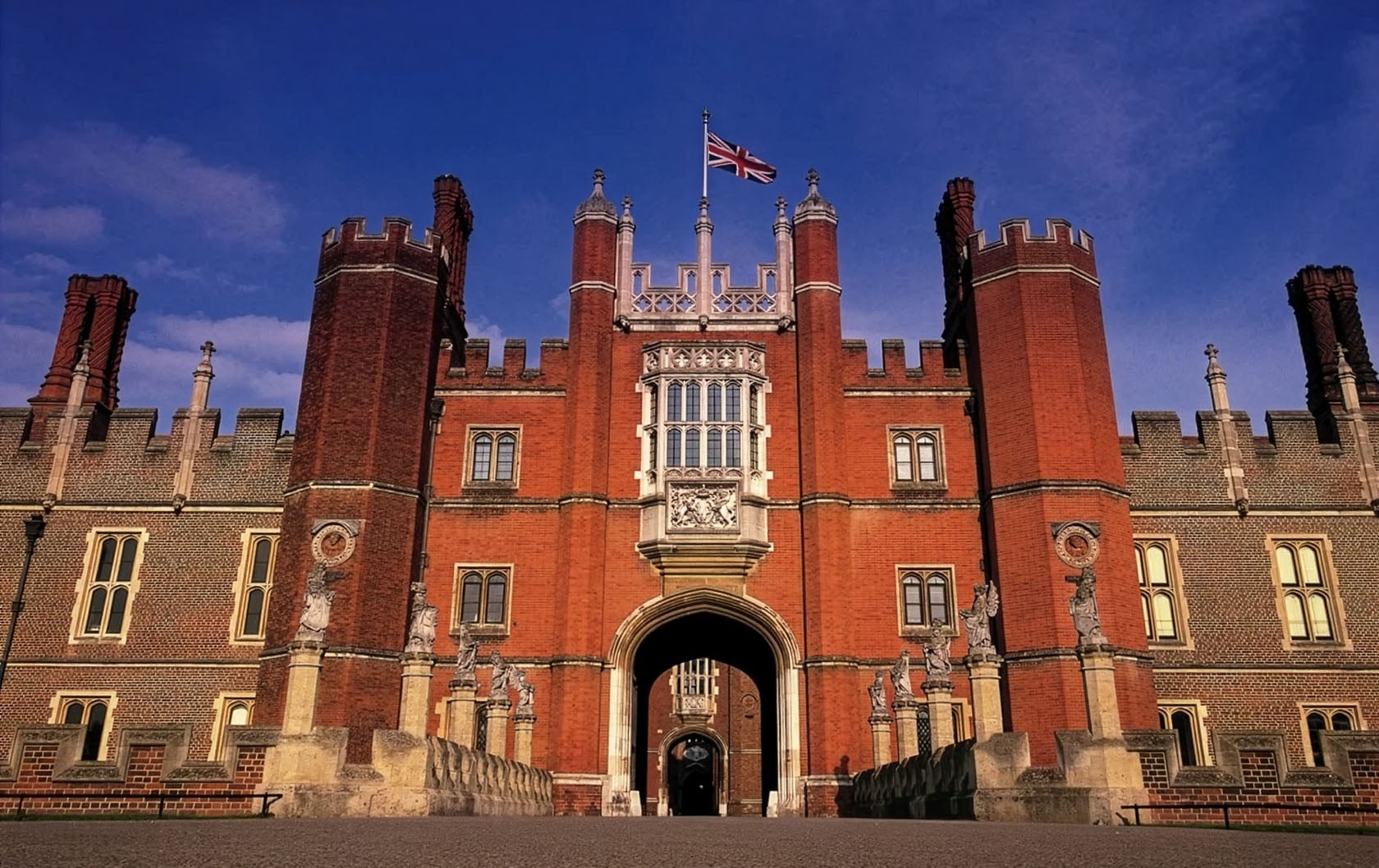 The Tudor West Front of Hampton Court Palace Credit: Historic Royal Palaces/newsteam.co.uk