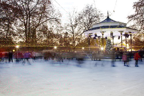 Winter Wonderland in Hyde Park Ice Skating in London