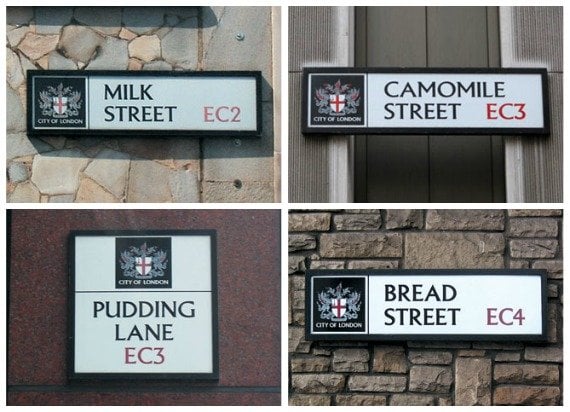 City of London Street Signs