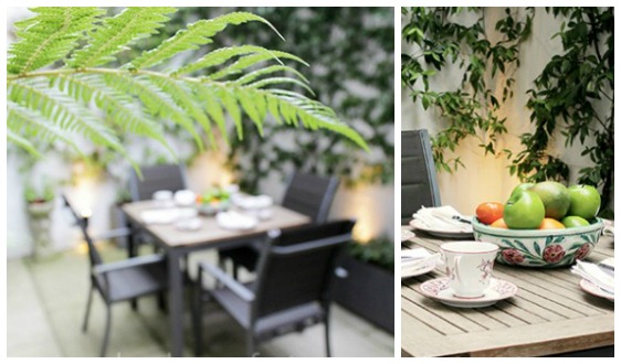 Beautiful Garden Patio in London Home Rental Chelsea
