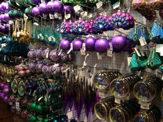 Gorgeous jewel toned Christmas decorations