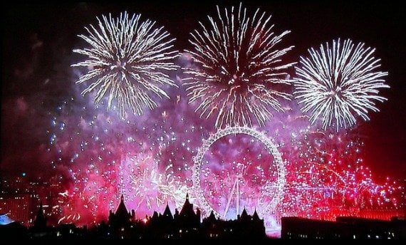 New Year Fireworks in London
