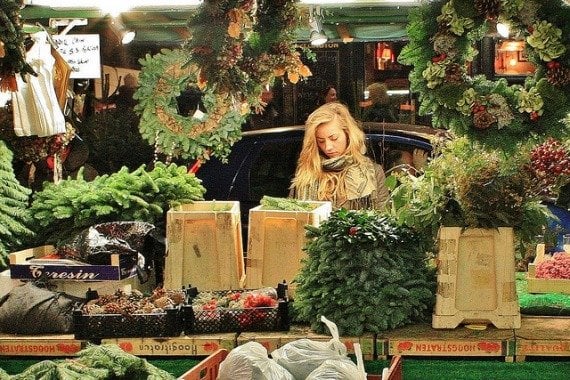 Portobello Road Market London Notting Hill Christmas