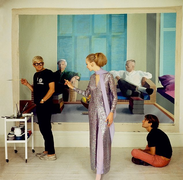 David Hockney, Peter Schlesinger and Maudie James   by Cecil Beaton, 1968 ©The Condé Nast Publications Ltd  