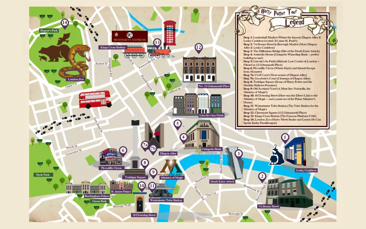 harry potter bus tour of london locations