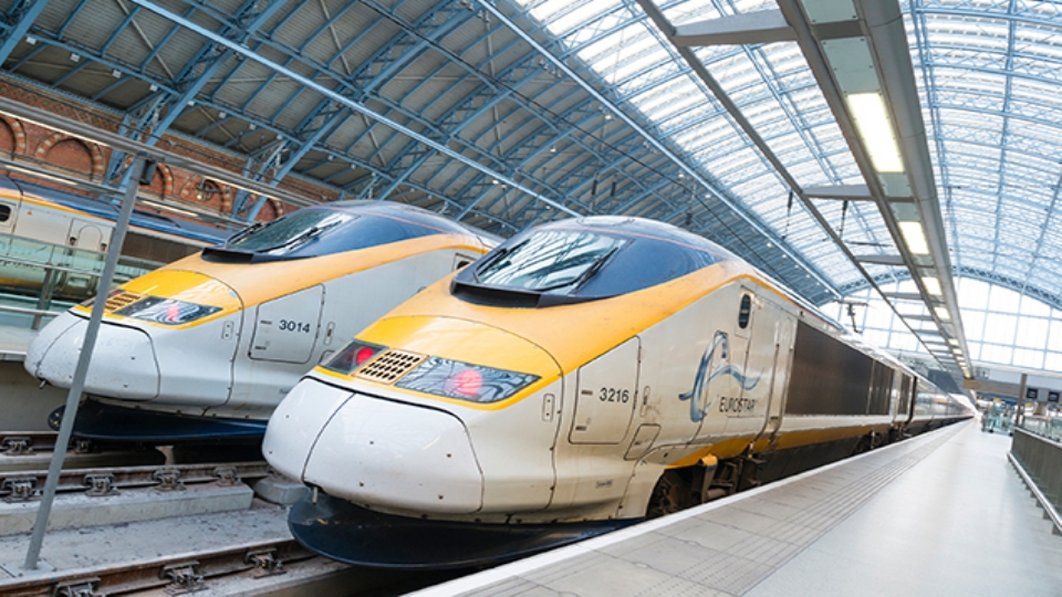 The Eurostar Train from Paris to London