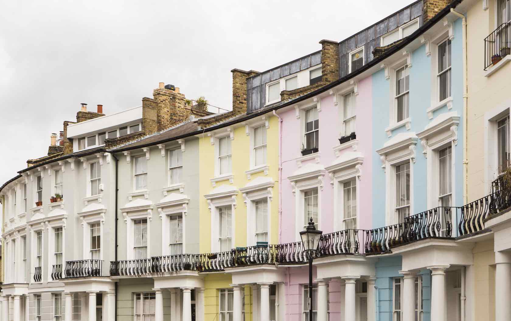 Chelsea London colorful buildings