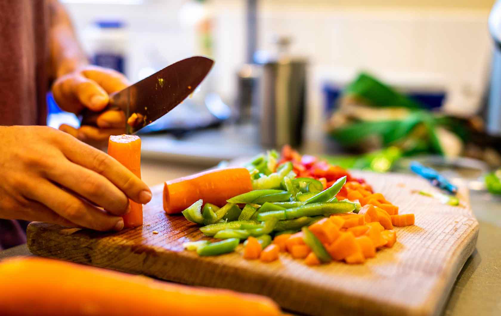 Chopped veggies