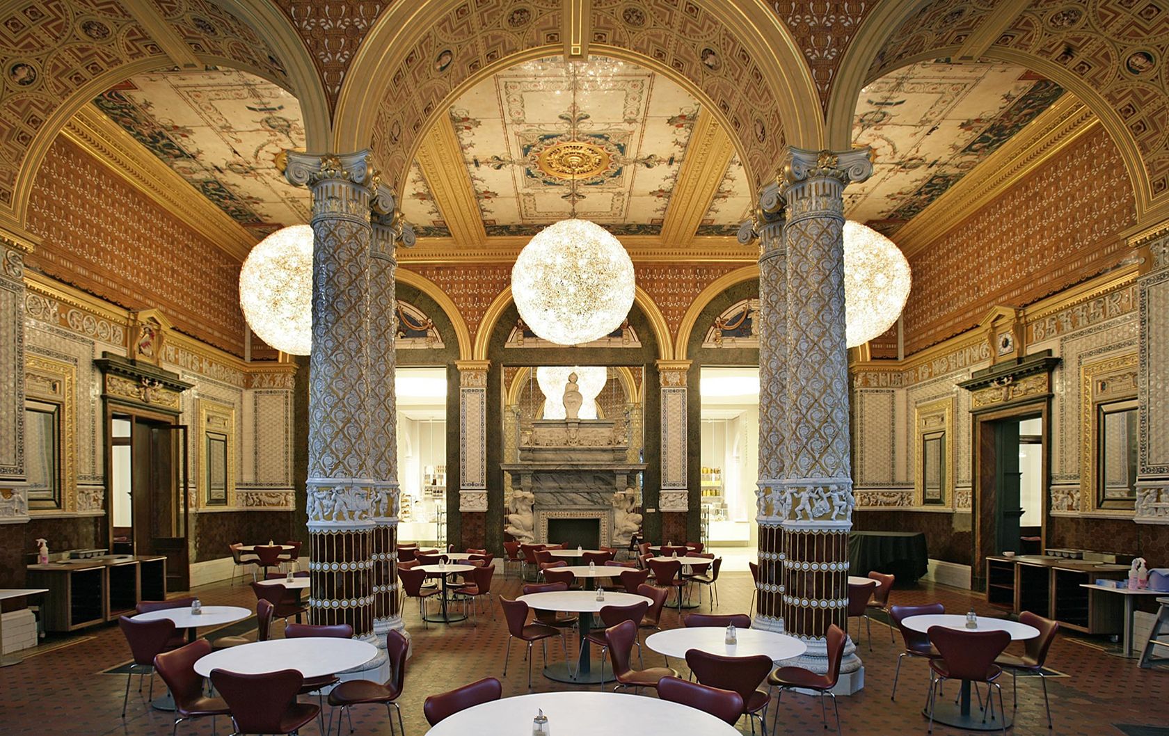 The Gamble Room at the V&A museum cafe museum dining