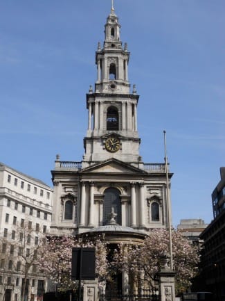 London Strand St Mary le Strand Church