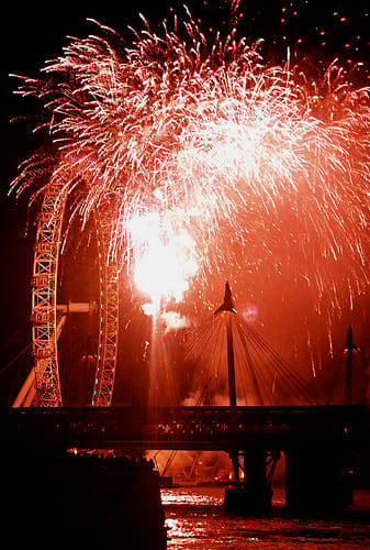 London New Year's Eve Fireworks London Eye