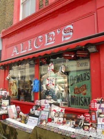 Portobello Road Antique Shop Notting Hill London