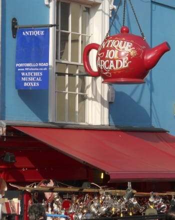 Teapot Sign on Portobello Road