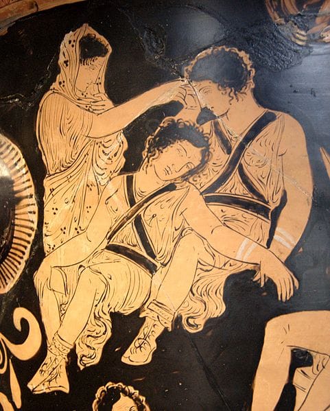 Greek Tragedy on Painted Vase