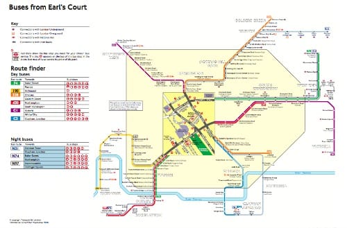 London bus maps