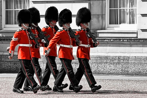 Watch the Changing of the Guards at Buckingham Palace in London