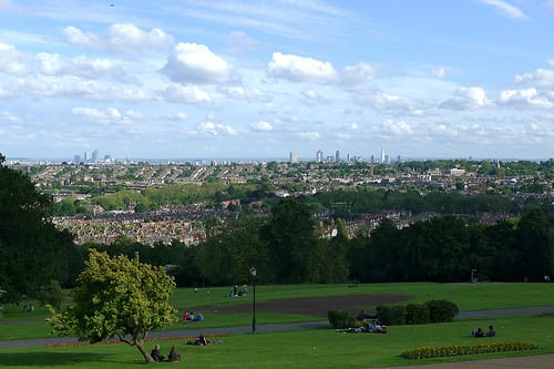 View of London from Alexandra Park