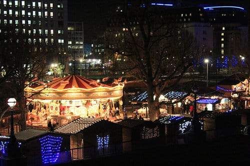 Christmas Market in London Southbank