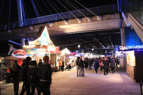 Jubilee Bridge Southbank Christmas Market