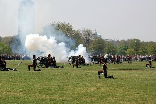 Queen's Birthday 41 Gun Salute Hyde Park London