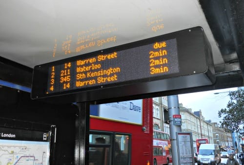 Electronic Bus Timetable London