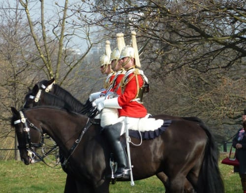 London Household Cavalry in Hyde Park