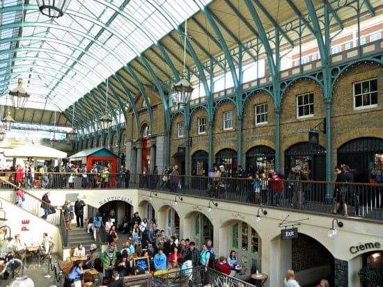 Covent Garden Shopping Restaurants London