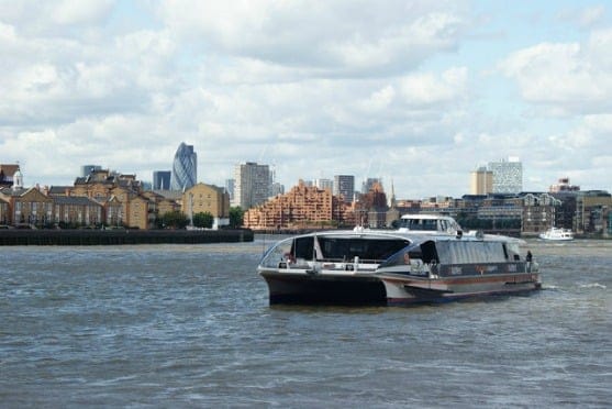 Nip down the Thames on a speedy clipper. 