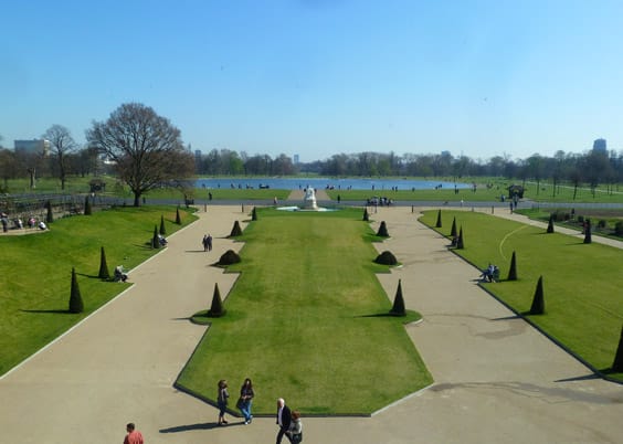 View of Kensington Gardens from Palace