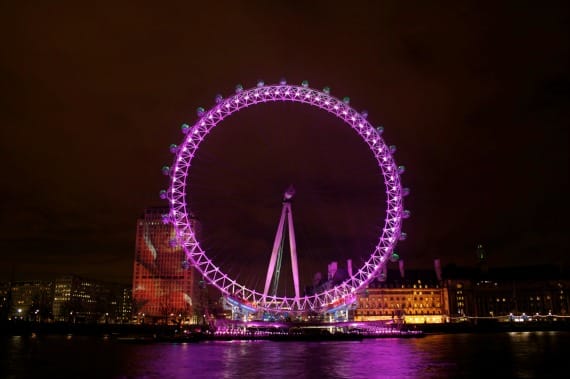 Valentine's Day in London at the London Eye