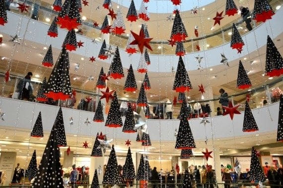 Christmas Shopping Peter Jones London