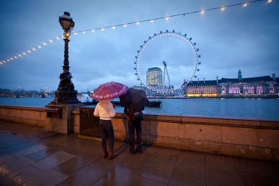 Beautiful London in the Rain