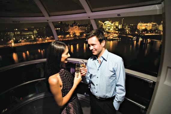 Romance and London at the London Eye