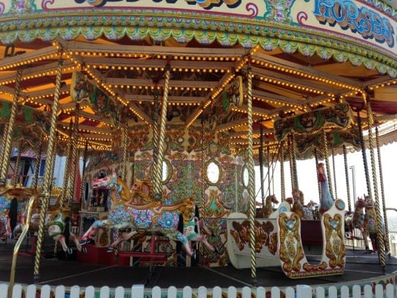 Take a spin on a carousel in Brighton