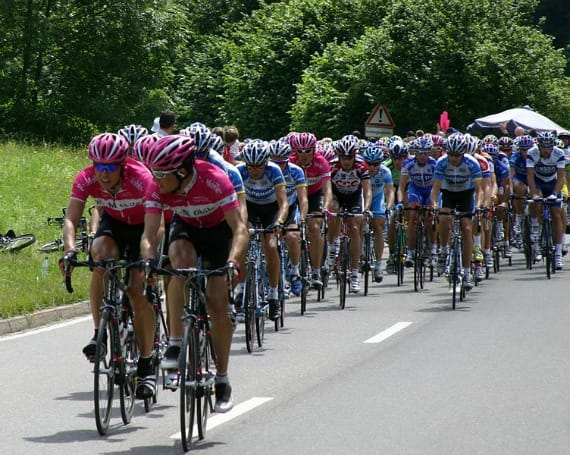 Cyclists from the Tour de France