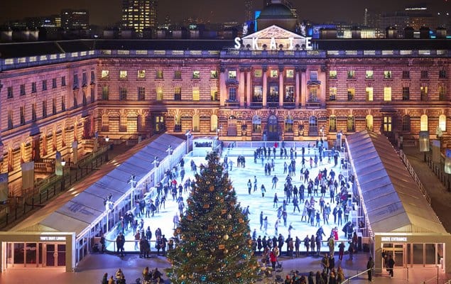 Skate at Somerset House with Fortnum & Mason. Photo by James Bryant.