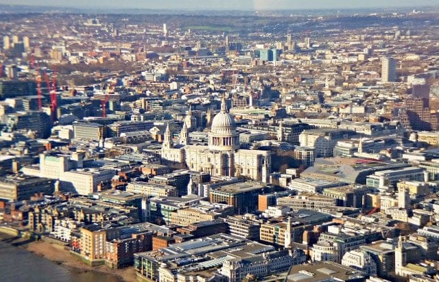 The Shard London view St Pauls 