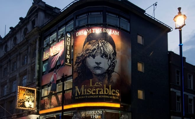 The Ultimate London Theatre Package Fat Tire Bike Tours - les mis