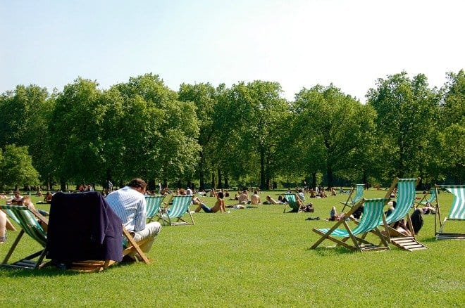 Summer in Green Park London