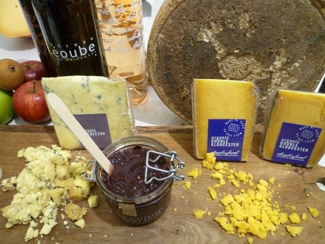 cheese selection in Westbourne Grove shop